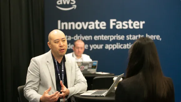 AWS in one-on-one meetings with attendee