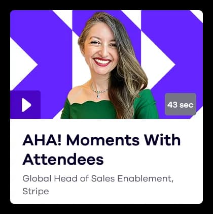 Global Head of Sales Enablement at Stripe