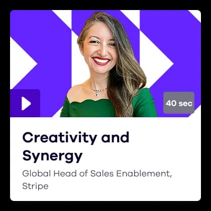 Global Head of Sales Enablement at Stripe