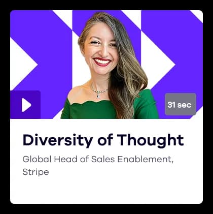 Global Head of Sales Enablement at Stripe